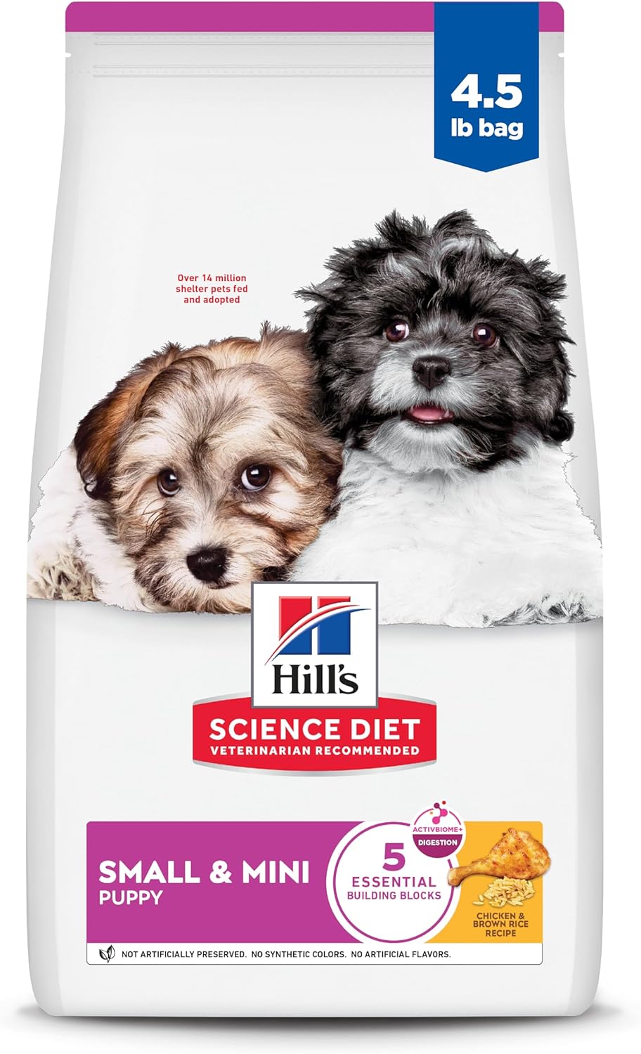 Hill’s Science Diet Small & Mini Chicken Meal & Brown Rice Recipe Dry Dog Food 4.5 lbs. Hill’s Science Diet Small & Mini Chicken Meal & Brown Rice Recipe Dry Dog Food 4.5 lbs.