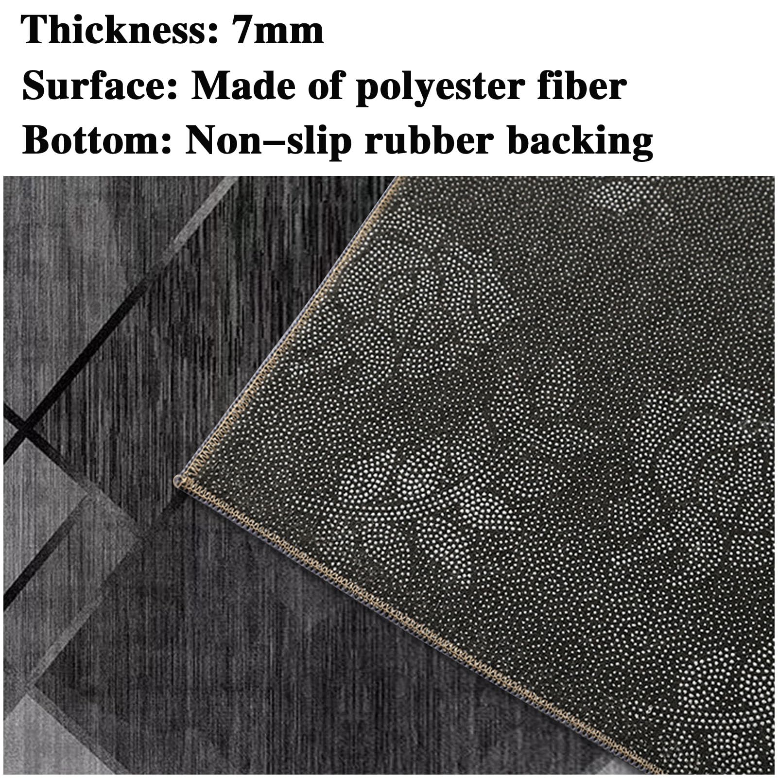 Tapis Couloir Long Moderne 80 x 200 cm Tapis Escalier Absorbant Paillasson Exterieur Tapis Cuisine Devant Evier Antidérapant et Lavable Tapis de Passage pour Cuisine Salon Chambre Entree Interieur