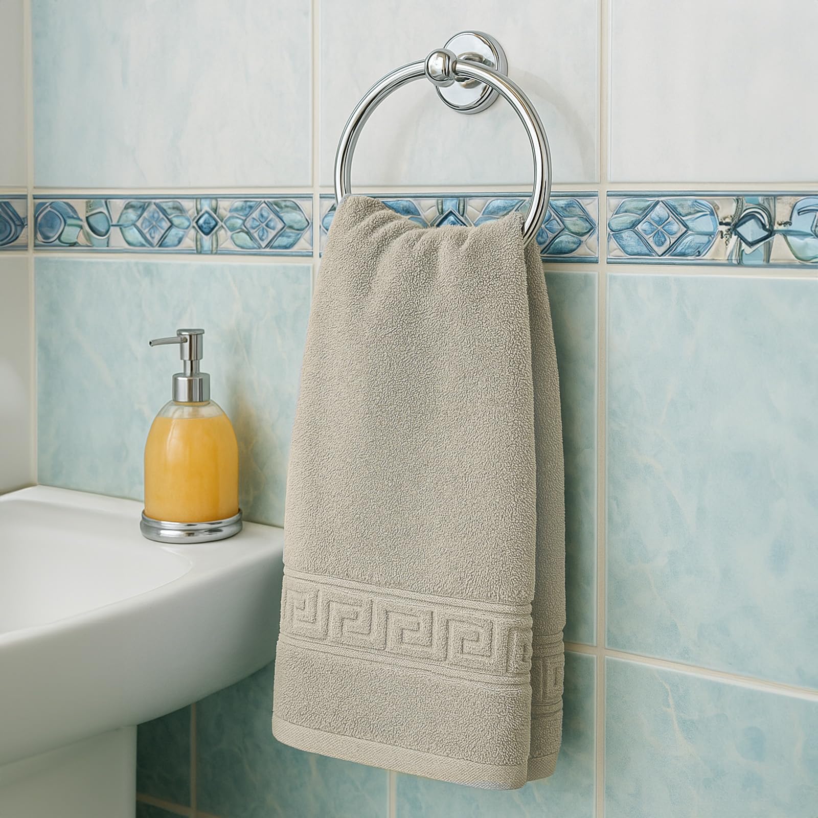 nice homeit Set 2 Asciugamano da Bagno grandi 100x150 cm – Extra Large Telo Bagno in 100% Cotone Filato ad Anello – Extra Morbido e Assorbente. MADE IN ITALY