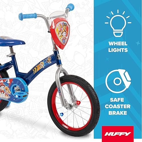 Miniatura 2 de Huffy - Bicicletas Paw Patrol para niños, tamaños 12/16 pulgadas (30/40 cm), para principiantes, múltiples diseños y opciones de color disponibles