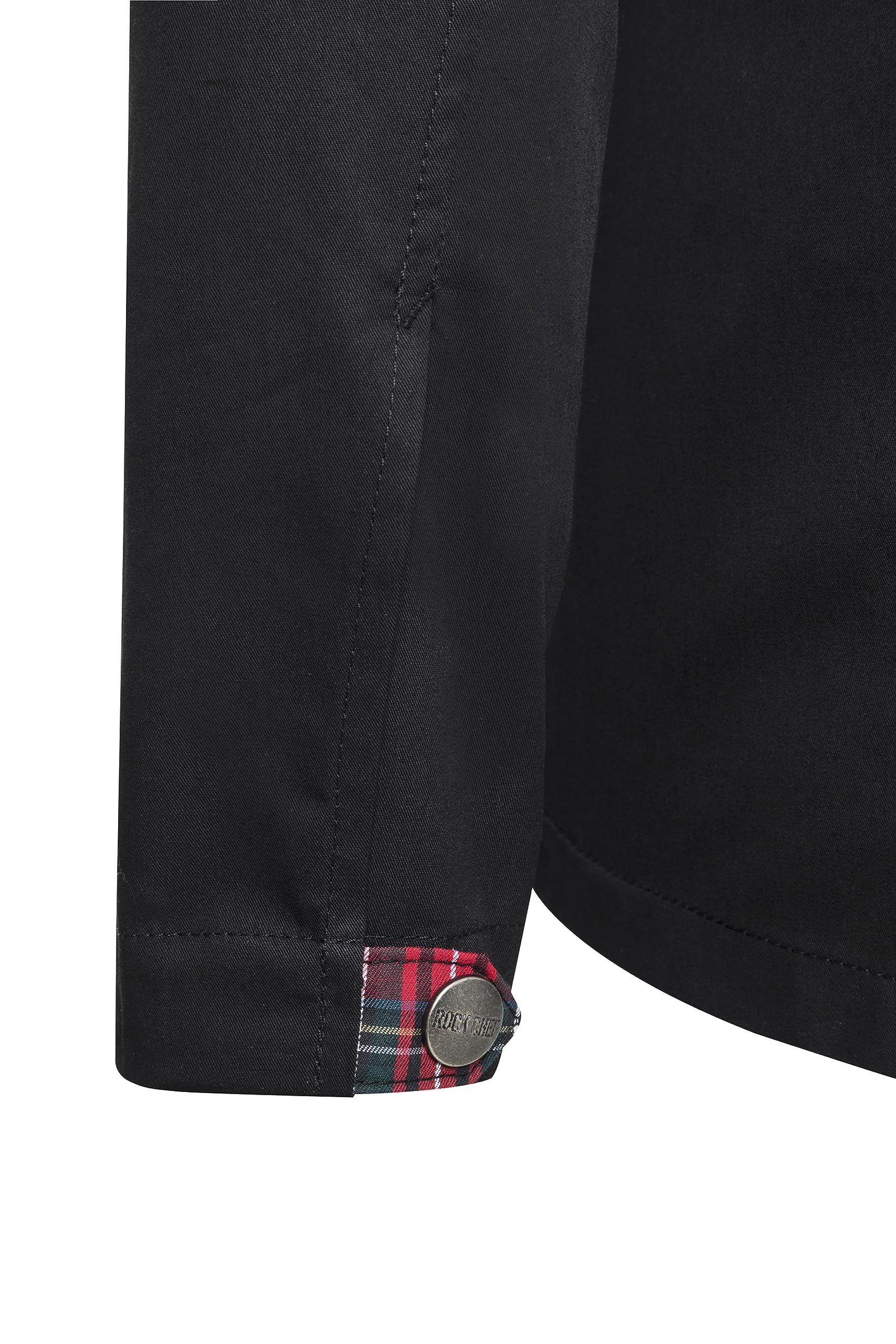 Karlowsky Herren Kochjacke Raw-Draft Rock Chef®-Stage2 Reißverschluss 100% Baumwolle