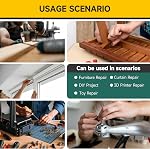Mywish M6 Bolts x 12/16/20/25/30mm 25Pcs Flat Head Hex Socket Cap Screws Bolts Assortment Kit, 304 Stainless Steel Furniture Bolts, Black Oxide & Hex Spanner