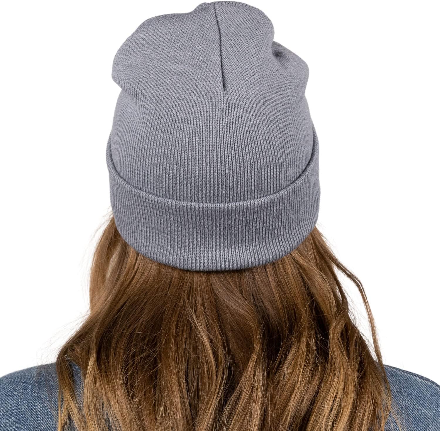 Cat Ear Beanie for Women - Cute Winter Hat, Gifts for Cat Lovers, Mom & Teen Girls - Grey - Image 4