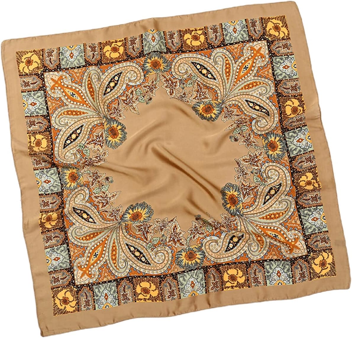 Satin Head Scarf Silky Like Square Paisley Print Hair Small Scarfs for Women Sale Neckerchief Bandanas