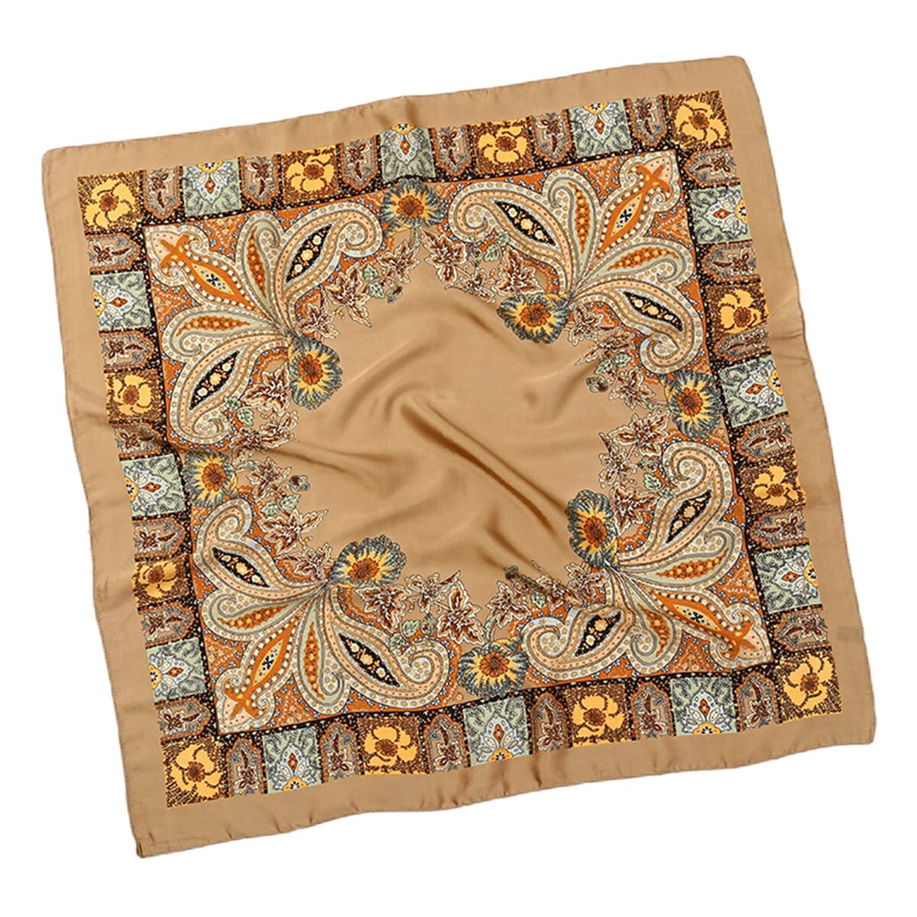Satin Head Scarf Silky Like Square Paisley Print Hair Small Scarfs for Women Sale Neckerchief Bandanas