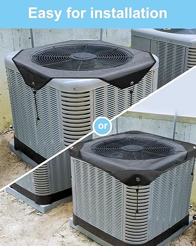 Miniatura 3 de Cubiertas de aire acondicionado para unidades exteriores, cubierta central de CA de 28 x 28 pulgadas, cubierta de malla universal superior