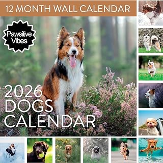 Calendar Hanging Adorable Puppies Monthly