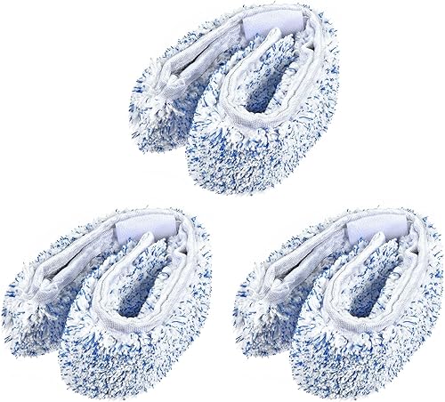 MECCANIXITY Cabezal de repuesto de microfibra para ventana, vidrio, pared de mármol, hogar, baño, color azul, paquete de 3