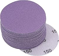Vista 23 de uxcell 30 discos de lijado morados de 3 pulgadas, 1200 granos, gancho y bucle, papel de arena profesional de óxido de aluminio, pulido húmedo y seco