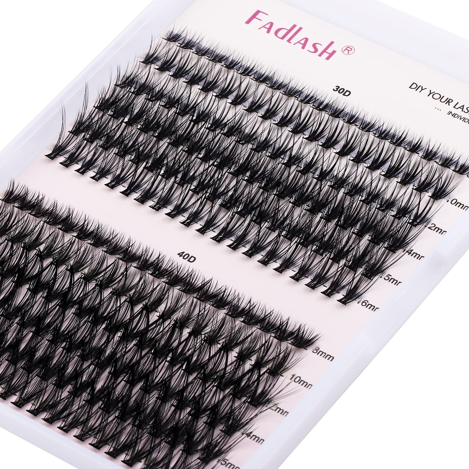 FADLASH Lash 120pcs 0.07mm D Curl 8-16mm 40D Mixed Trays Customizable DIY Eyelash Extensions for Beginners — view 139