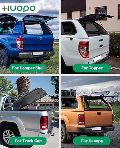 Miniatura 33 de Amortiguadores de gas de 10 pulgadas, 45 libras/200N, soporte de elevación de resorte para caja de herramientas de recogida de camión, tapa de caja