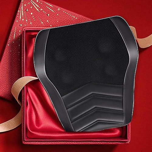 Miniatura 7 de Shiatsu Masajeador de cuello con calor, almohada de masaje de espalda 3D para aliviar el dolor, masajeadores para cuello y espalda, hombros,