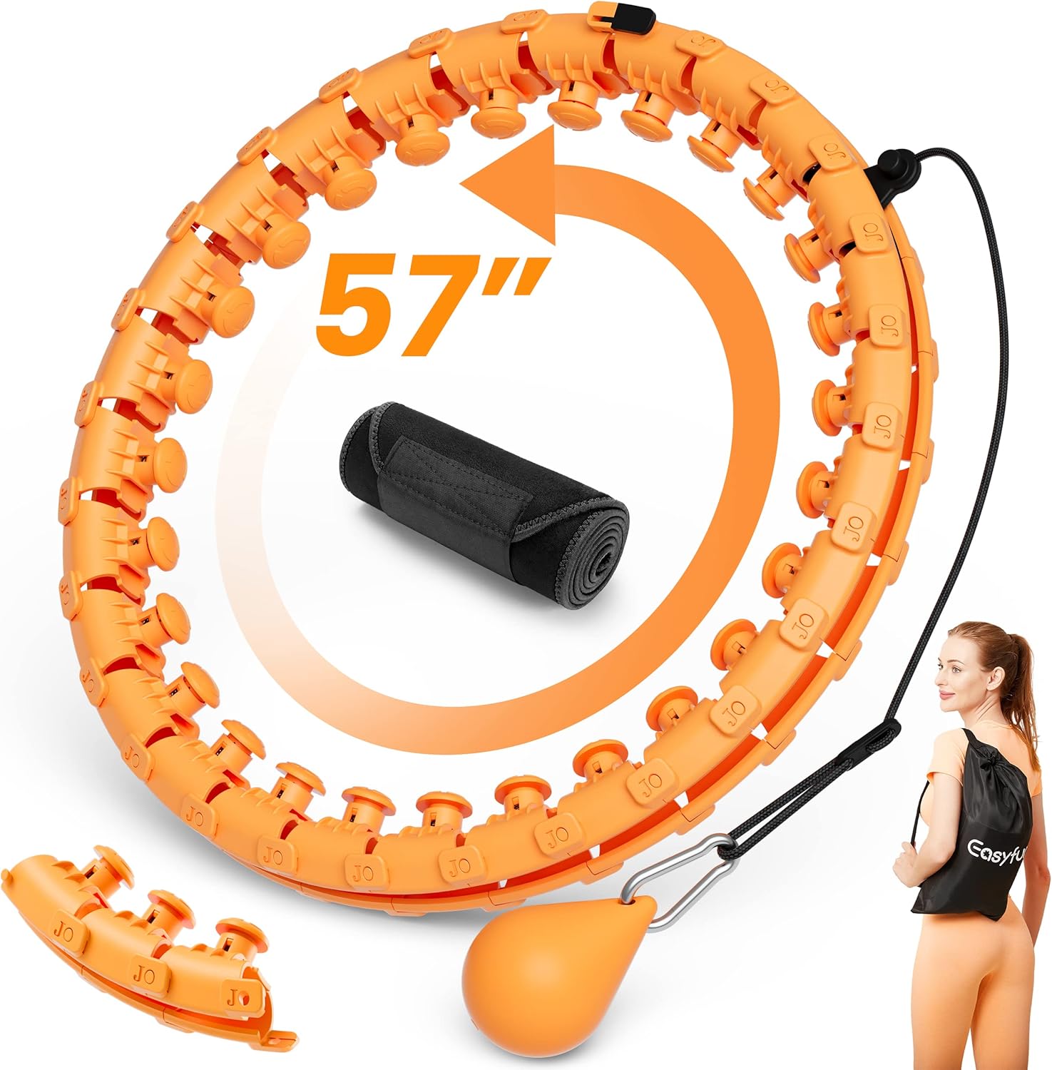 Easyfun Weighted Infinity Hoop Plus Size for Adults Weight