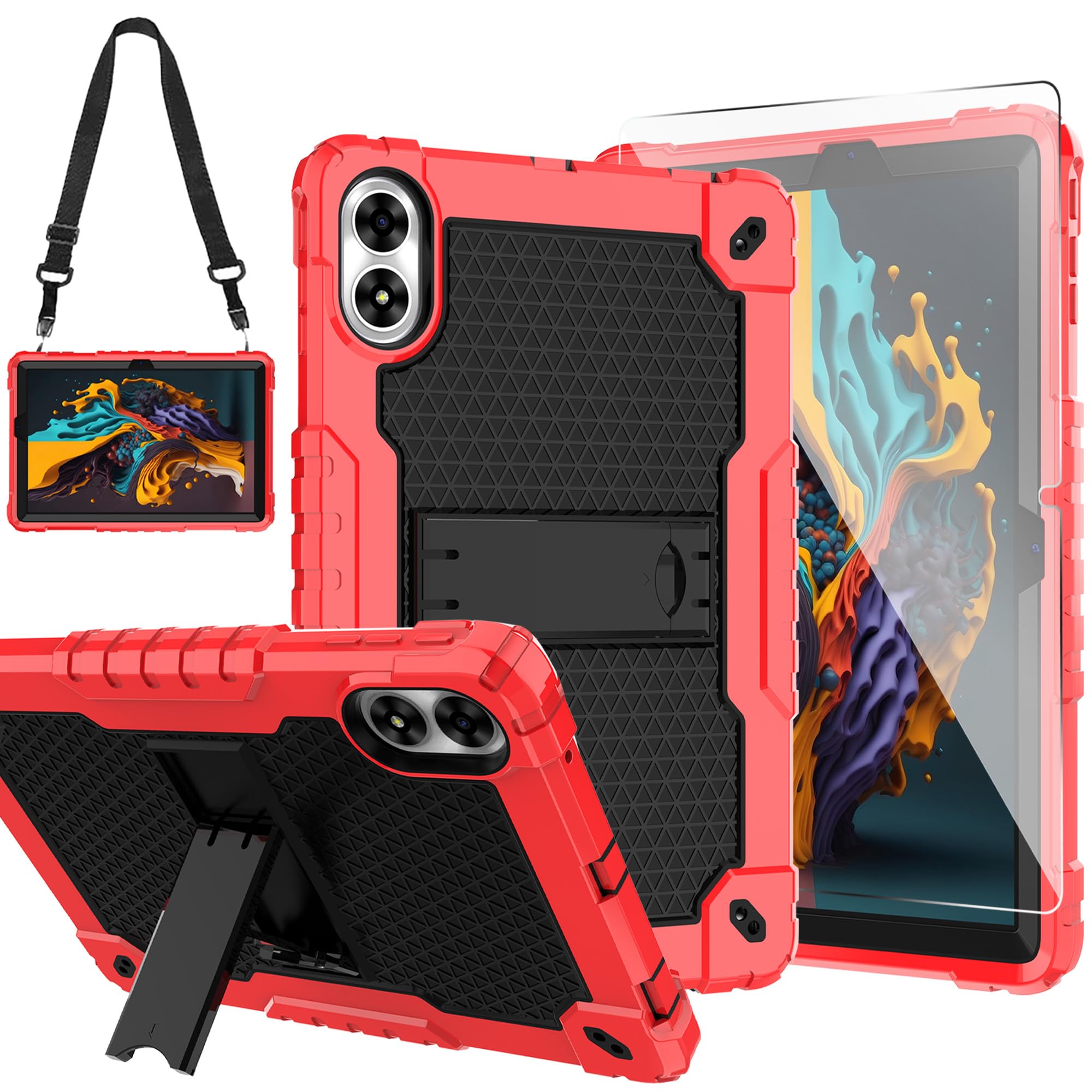 Doemoil case for UMIDIGI G3 Tab Ultra,UMIDIGI G2 Tab,UMIDIGI G1Tab Case, Built in Stand with Screen Protector for UMIDIGI G3 Tab Ultra,G3 Tab/ G2 Tab/