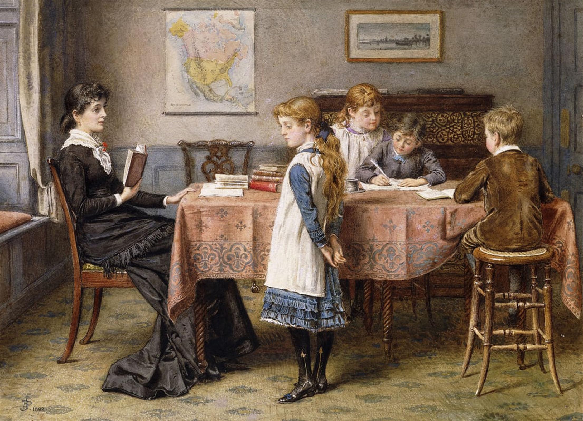 Peinture murale George Goodwin Kilburne impression toile premium