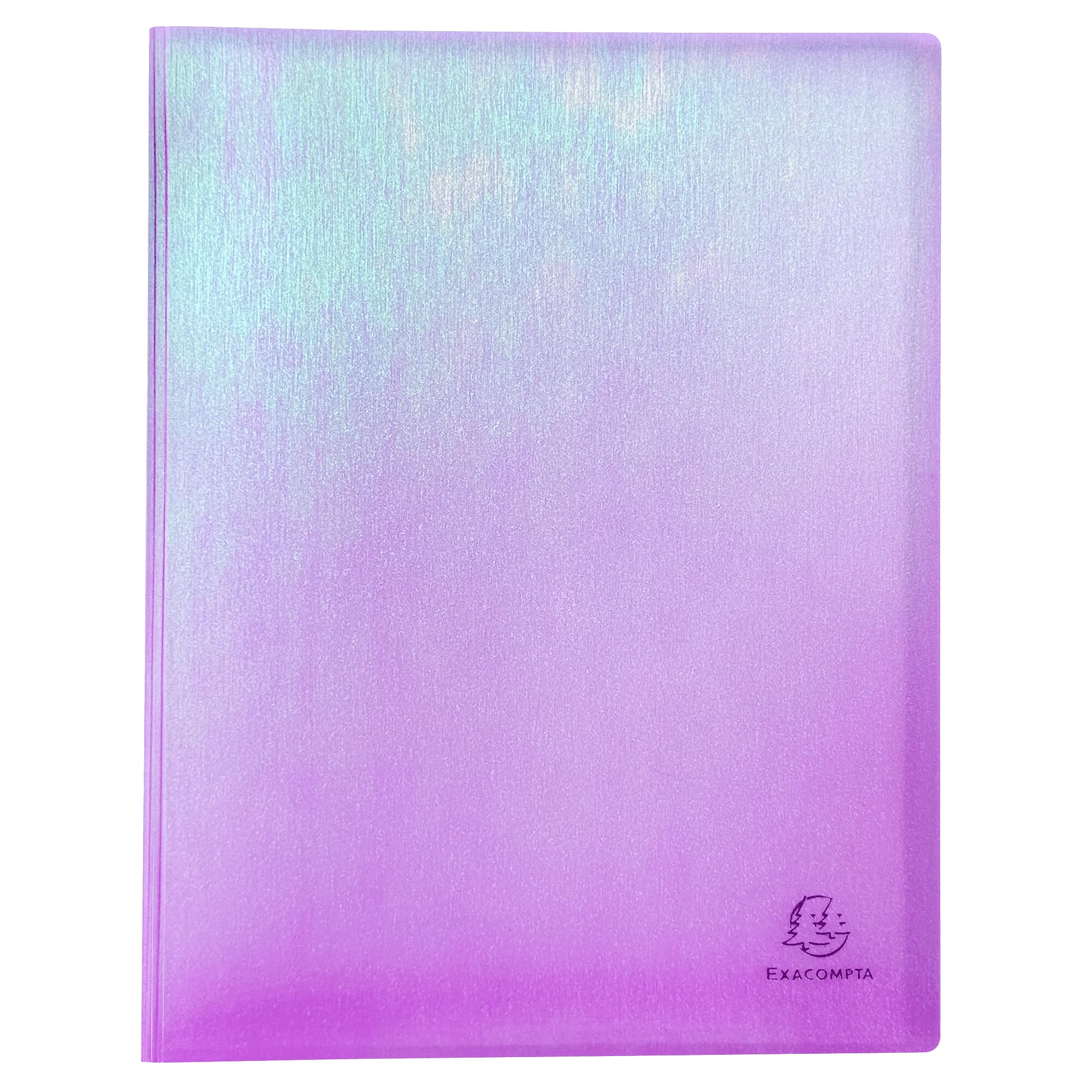 Exacompta - Réf. 85330E - Carton de 12 protège-document semi-rigides en PP CANDY TIDY - 30 pochettes - 60 vues - pour A4 - dim 24 x 32 cm - 4 couleurs azur, menthe, parme et pêche
