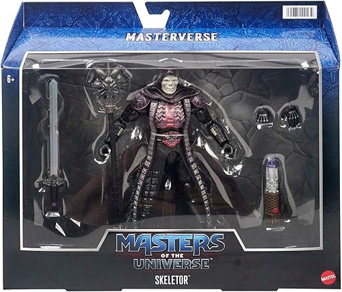 Miniatura 6 de Masters of the Universe Masterverse Figura de acción, Skeletor articulado MOTU coleccionable con piezas intercambiables y accesorios