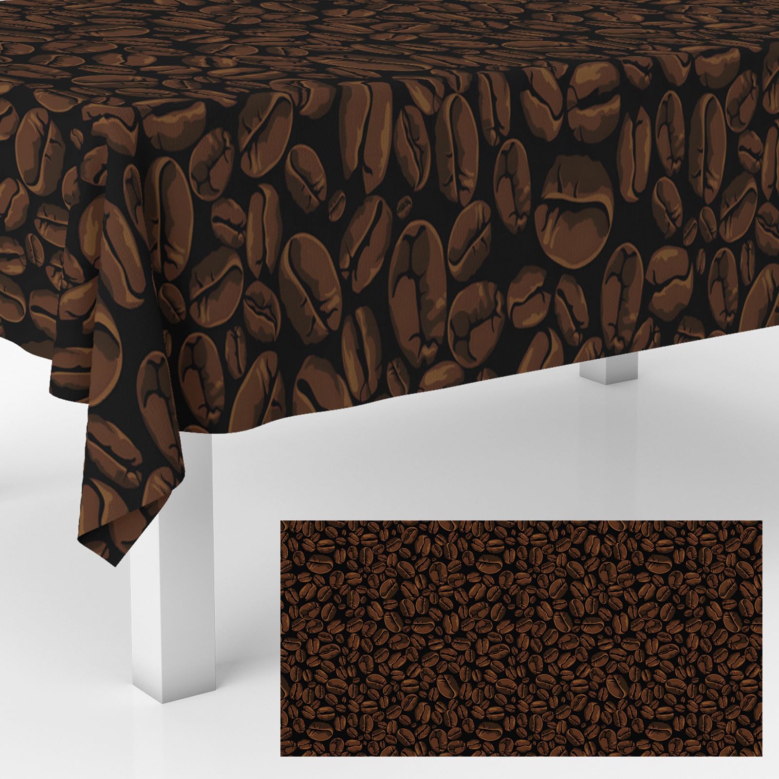 Nappe grains de café anti-tache et imperméable pour décoration extérieure