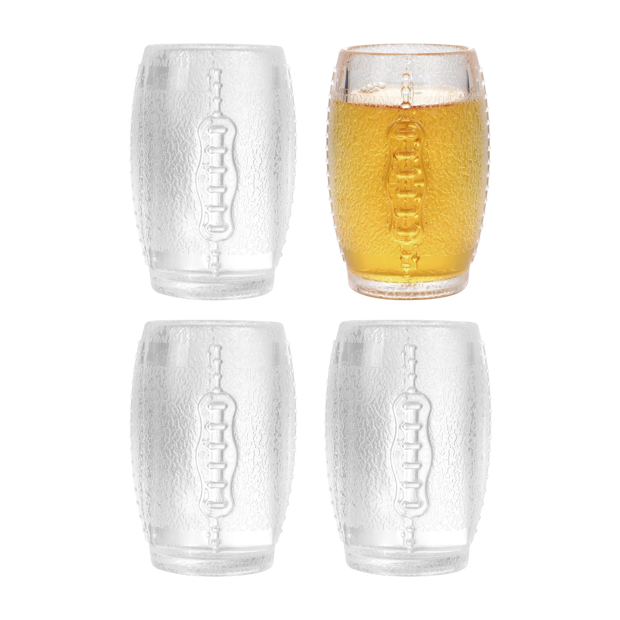 Vasos de chupito de fútbol, vasos reutilizables de plástico acrílico duradero, perfectos para dispensador de chupitos, cualquier licor, degustación, salsa, inmersión y cócteles, 2