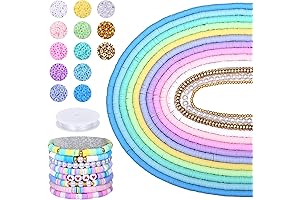 AceFun 3750PCS Easter Clay Beads for Bracelets Making Kit