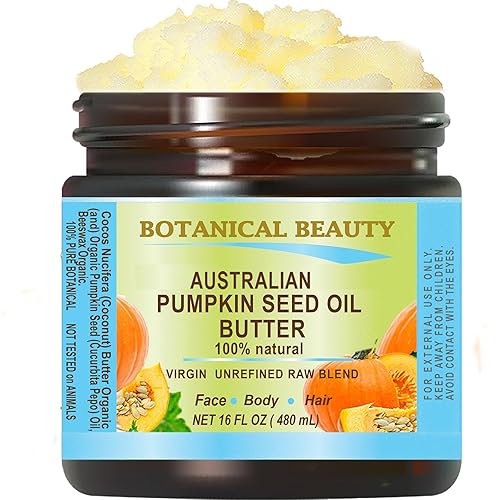 Miniatura 8 de Aceite de Semillas de calabaza orgánica Mantequilla Australiana. 100% NaturalVirgensin refinarcrudo100% puro para la piel, cabello, labio Botánico y