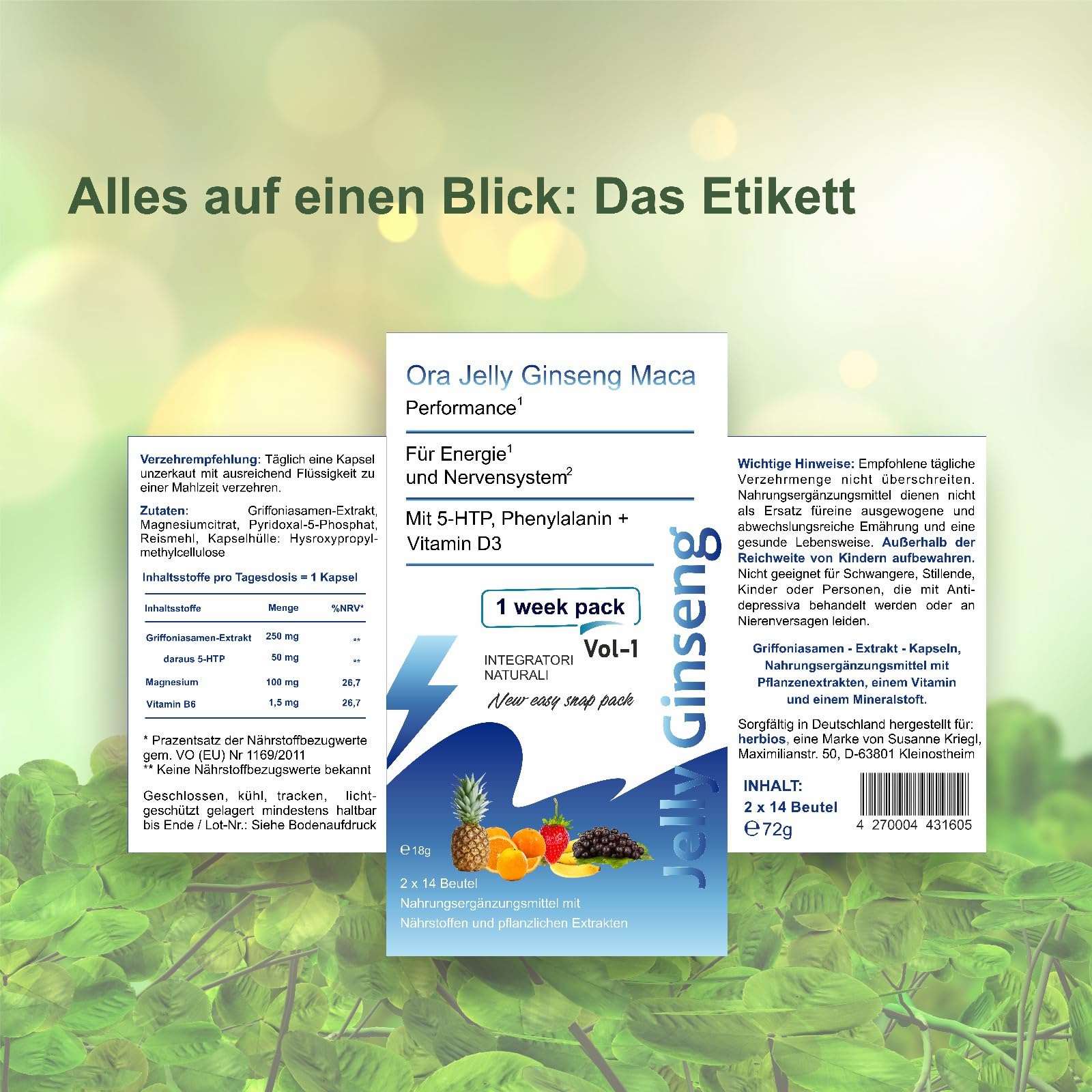 Oral Jelly Ginseng 100 14 sticks Performance - 3