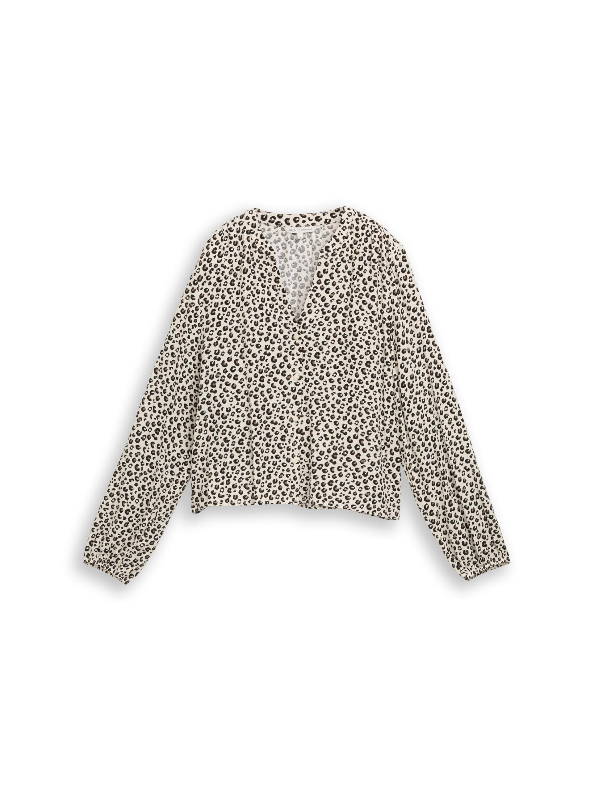 TOM TAILOR Denim Damen Bluse mit Muster