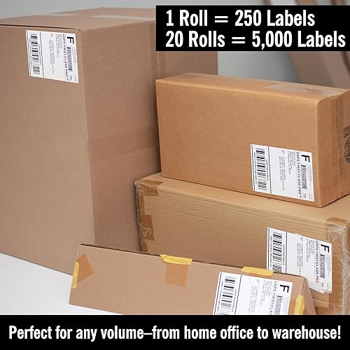 Miniatura 12 de Thermal Label Printer Roll - 2000 (1" X 2 5/8") Removable Yaxa FBA Labels - Compatible with Neatoscan and Zebra Printers