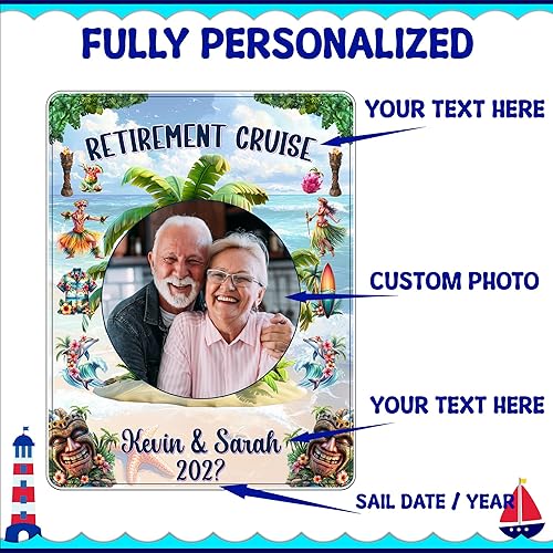 Miniatura 4 de Celebración de carnaval Alaska Caribbean Cruise 2025 Decoración magnética para puerta de crucero, imanes de crucero personalizados, aniversario,