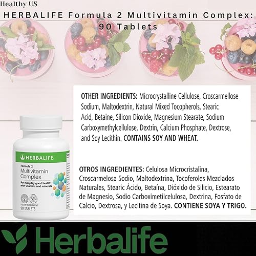 Vista 4 de Herbalife Fórmula 2 Complejo Multivitamínico Kosher