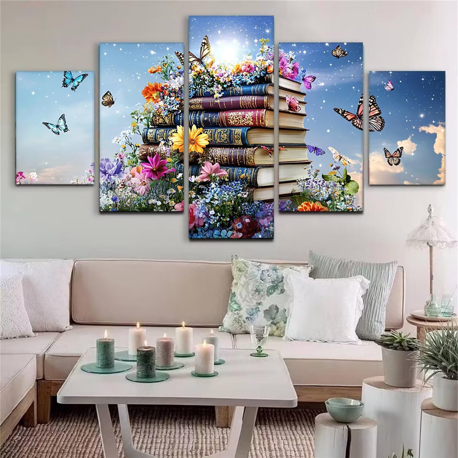 Magiczna książka, diamentowa sztuka, motyl, zestawy do malowania diamentami dla dorosłych, DIY, pełne okrągłe wiertło, kryształ górski, zestawy artystyczne dla dorosłych, początkujących, sztuka i