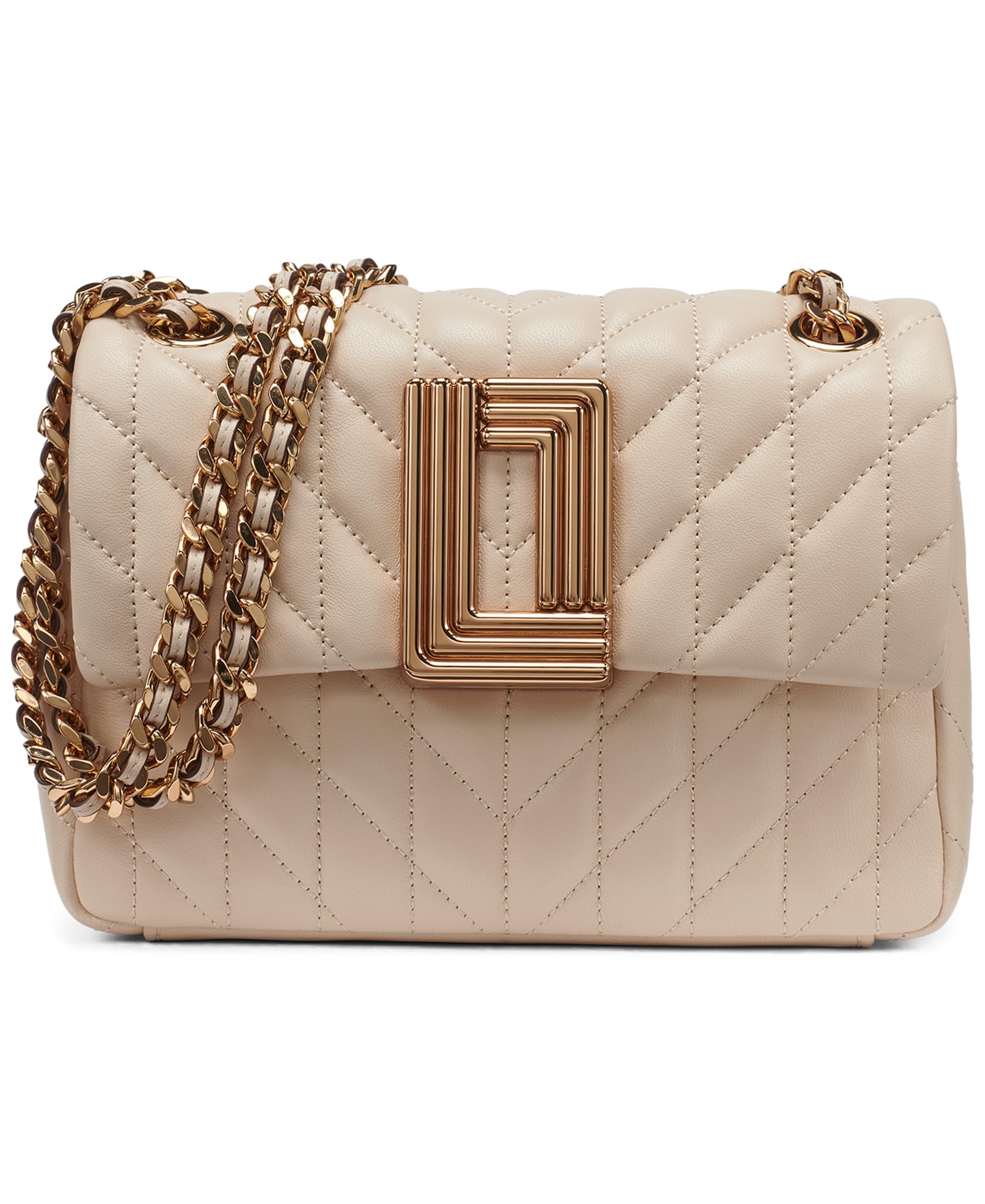 KARL LAGERFELD Paris Women's Laffayette Leather Crossbody Bag With Chain Strap