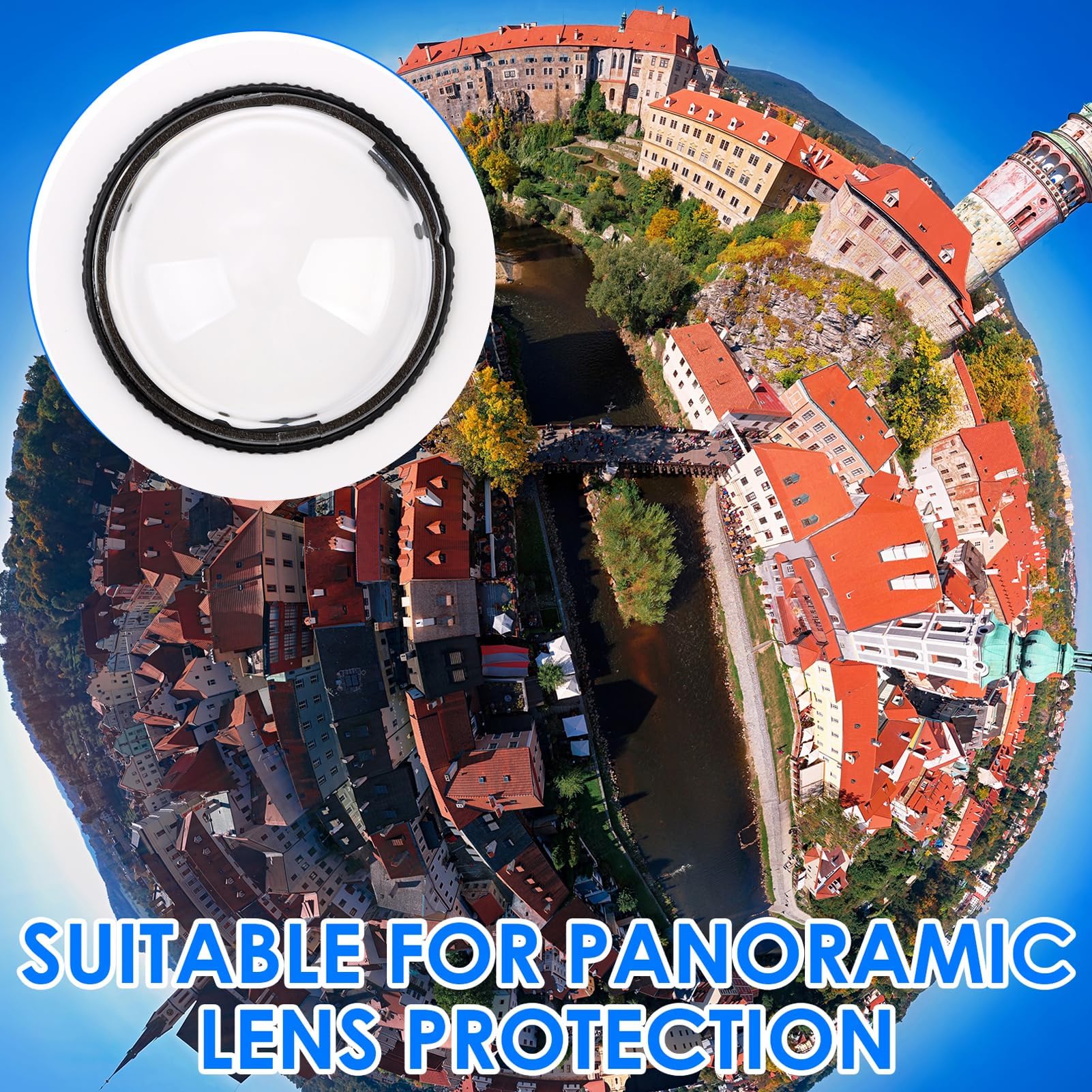Insta360 X4 Protecteurs de Lentille Panoramique Verre Trempé Ultra-Clair Housse de Protection