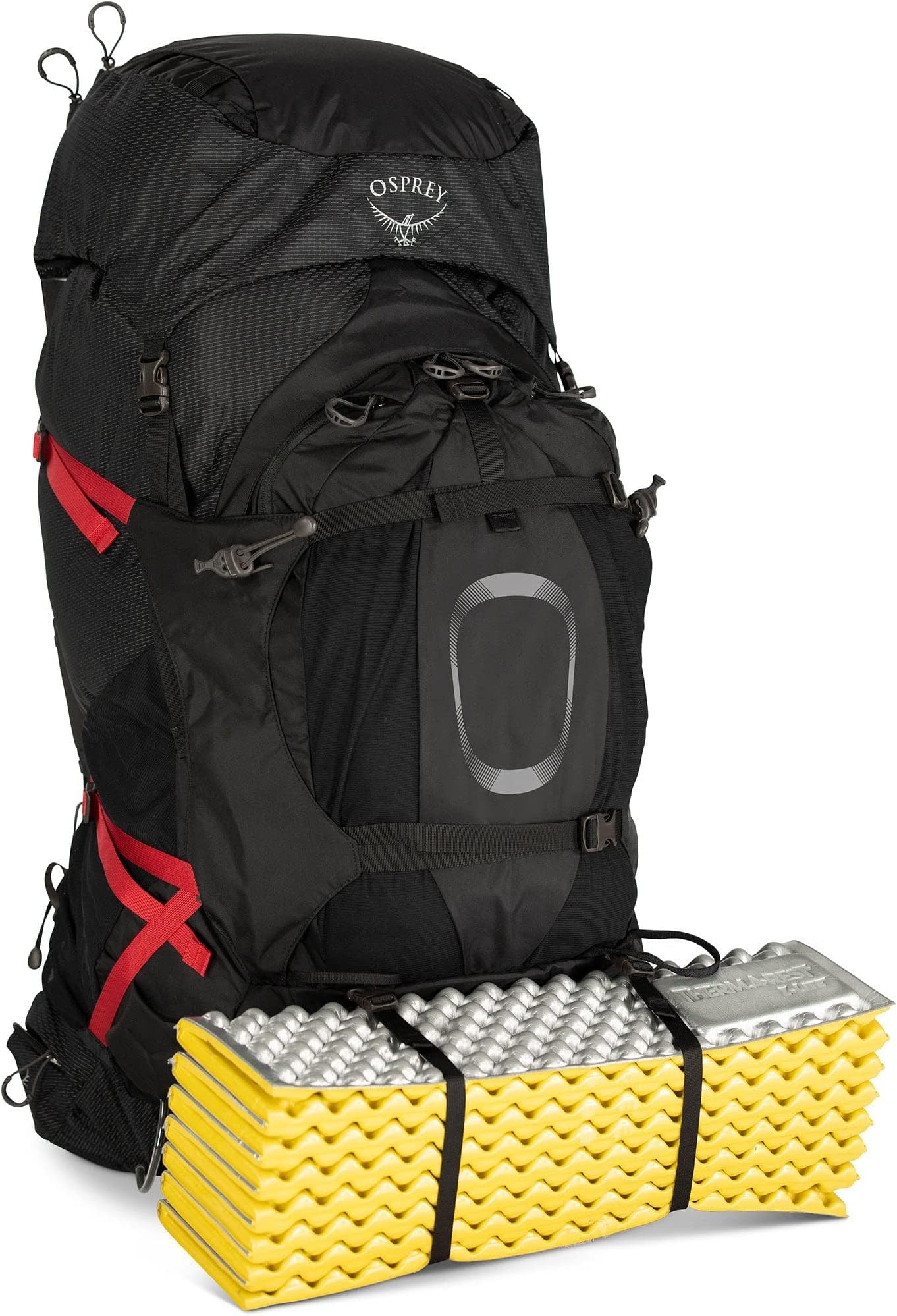 Osprey Aether Plus 100L Men's Backpacking Backpack, Black, L/XL