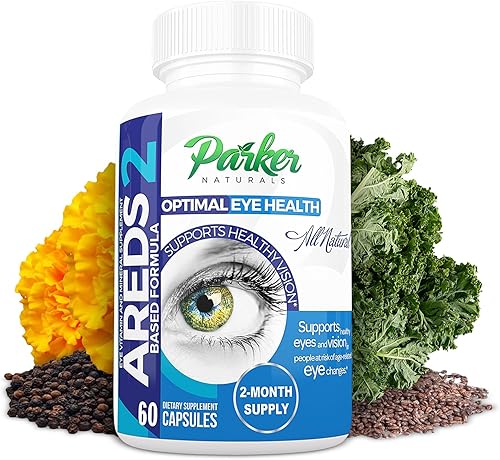 Optimal Eye Health Suplemento vitamínico y mineral, suplementos oculares y vitaminas para la visión con vitamina C y E, suplementos de luteína y