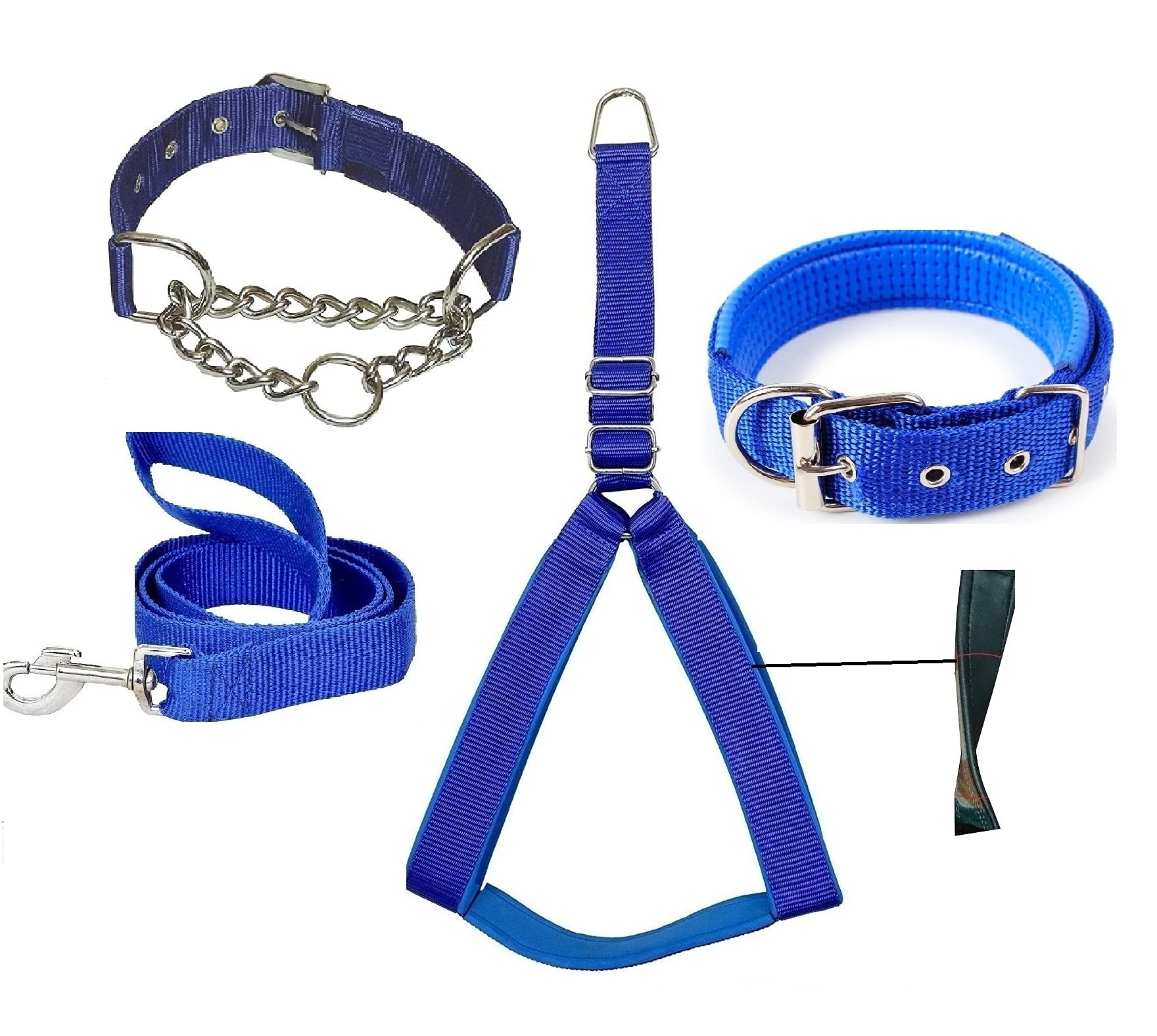 Hachiko:-Imported Best Dog Body Belt Harness+Choke Collar+Leash+Collar (Combo of 4) (B09GG5MZ4Q) Amazon Price History, Amazon Price Tracker