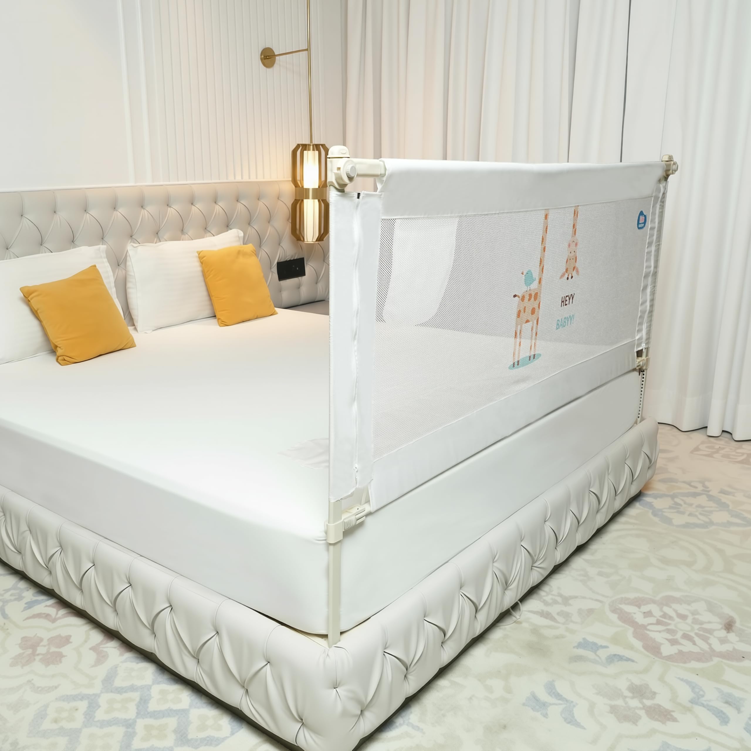 Kids Bed Rail Guard - Baby Safety Side Wall -23