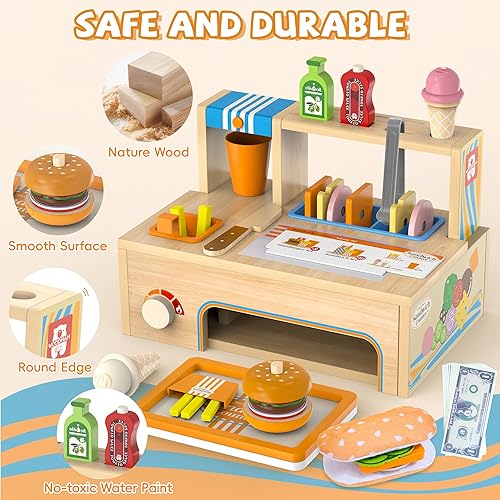 Miniatura 7 de Juguete apilable de sándwich de madera