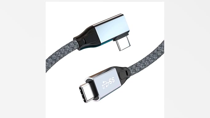 Amazon.com: 3.3FT USB C 3.2 Gen2x2 Cable 100W 20Gbps 90