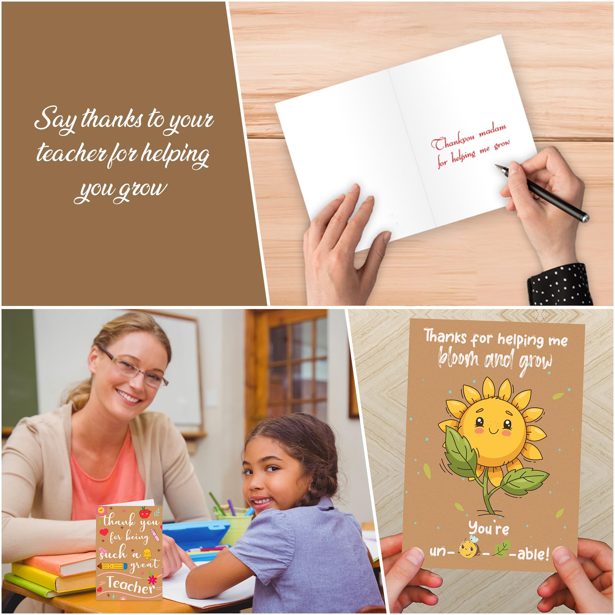 Personalised Teacher Thank You Card, School Leaving Card, End Of Term Card, Teacher Appreciation Card, Thank You NURSERY TEACHER Card - UK