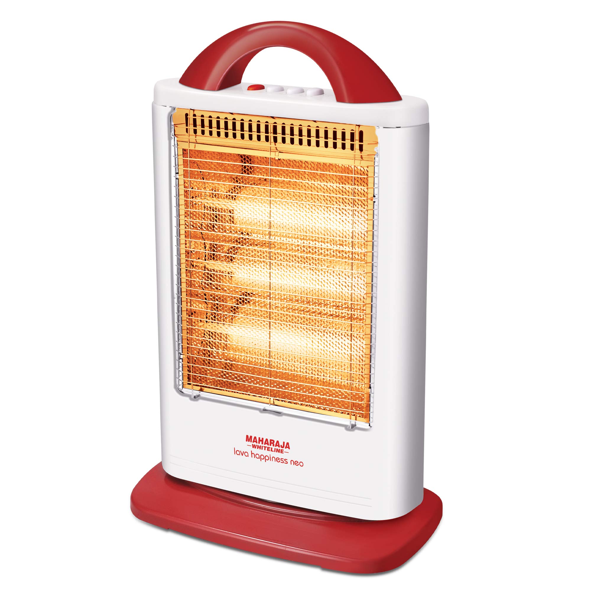 Buy Maharaja Whiteline Lava Neo 1200-Watts Halogen Heater (White and Red)  Online at Low Prices in India - Amazon.in