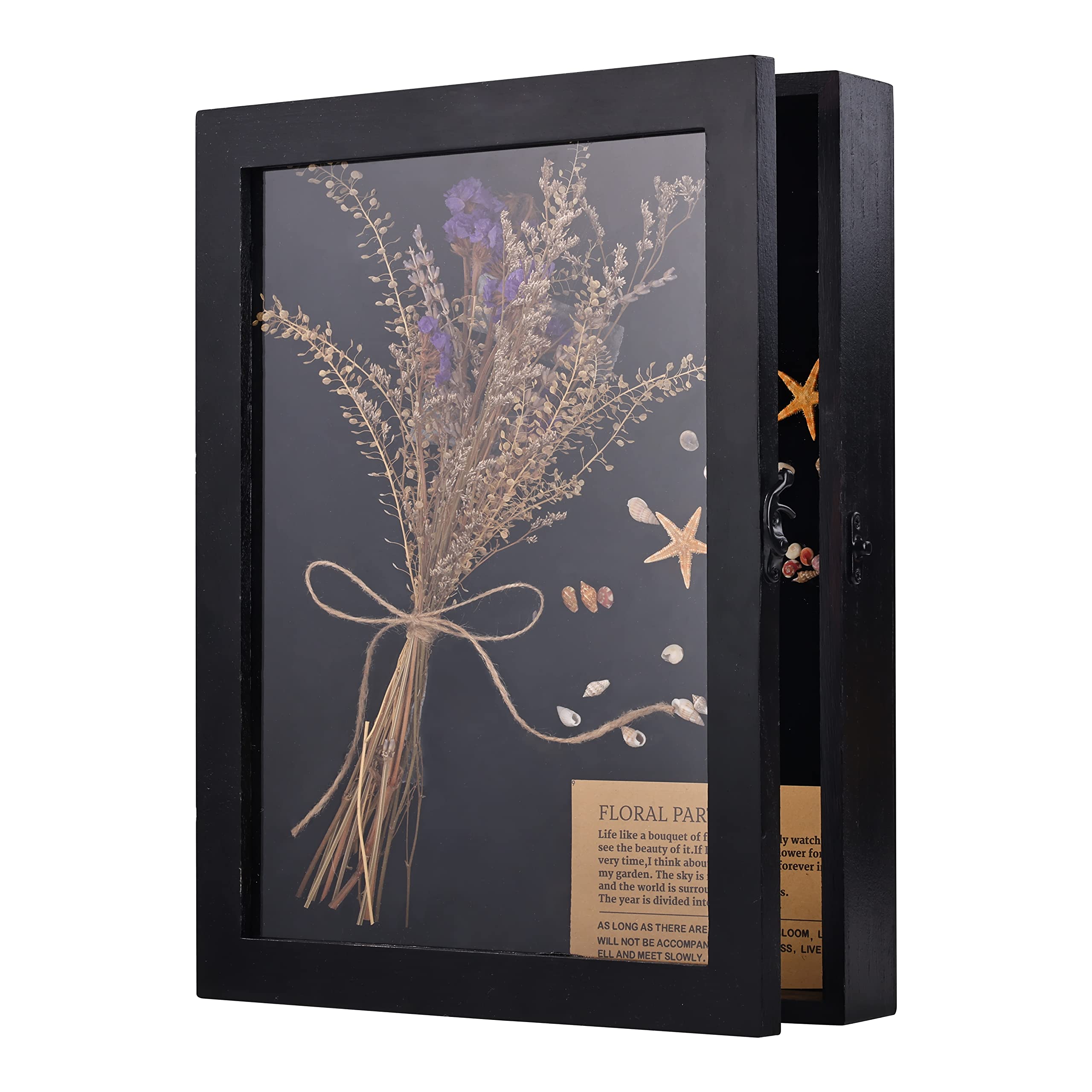 ELEVON 11 x 14 Shadow Box Frame Display Case Picture Frame with Soft Lined Back,ideal for Memorabilia Medals Photos Memory Box Box Large Inside Dimension