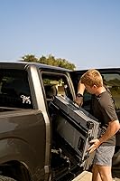 Vista 4 de Jaula para perros de aluminio con recubrimiento en polvo totalmente plegable y resistente, mediana (negro)