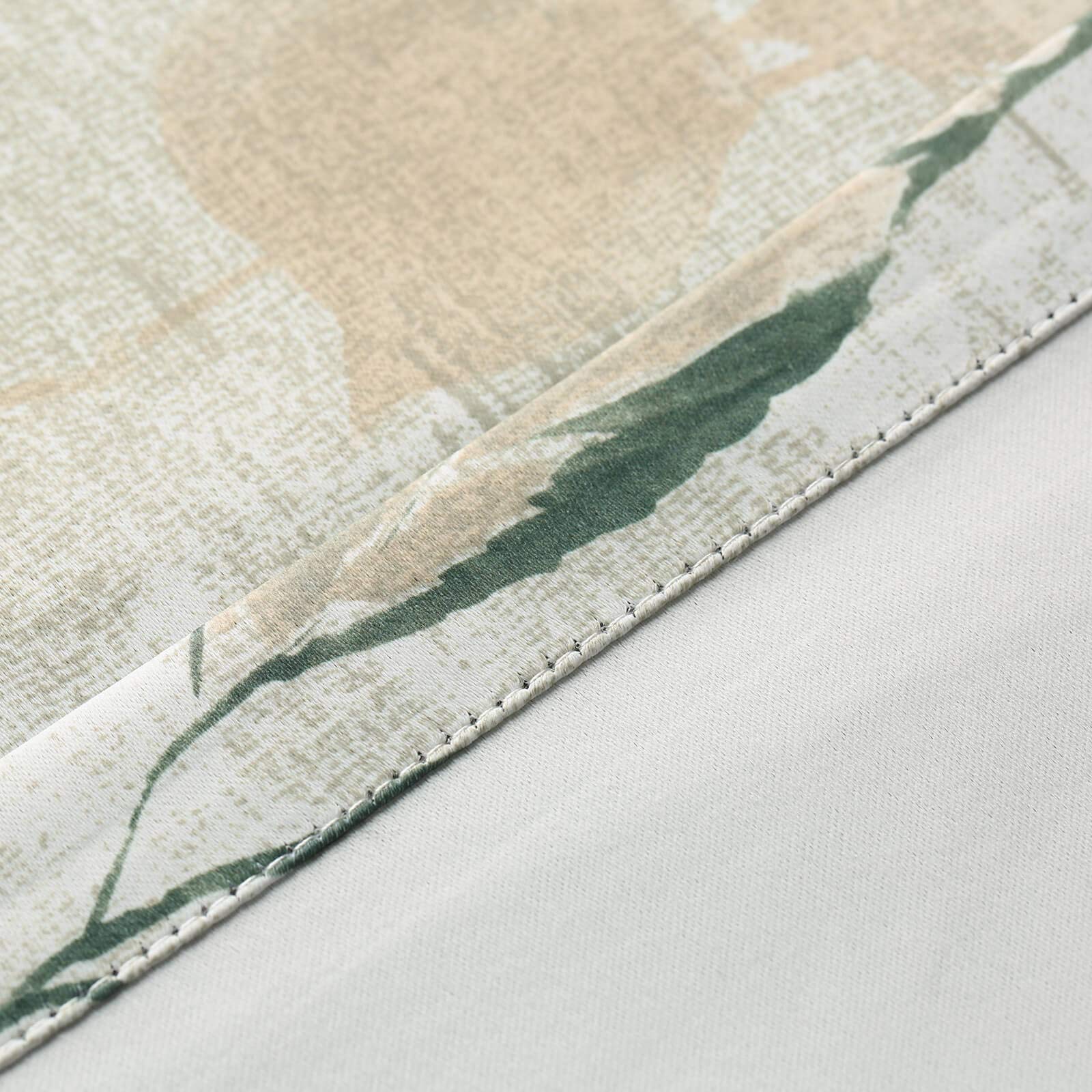 Leeva 2 pannelli oscuranti oscuranti per ufficio, tende oscuranti con motivo a foglie verdi con stampa termica per finestre per sala da pranzo, 2 pannelli, 52 x 63 cm