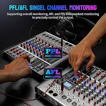 Amazon.com: Professional DJ Audio Mixer - NEW BAXS 6 Channel