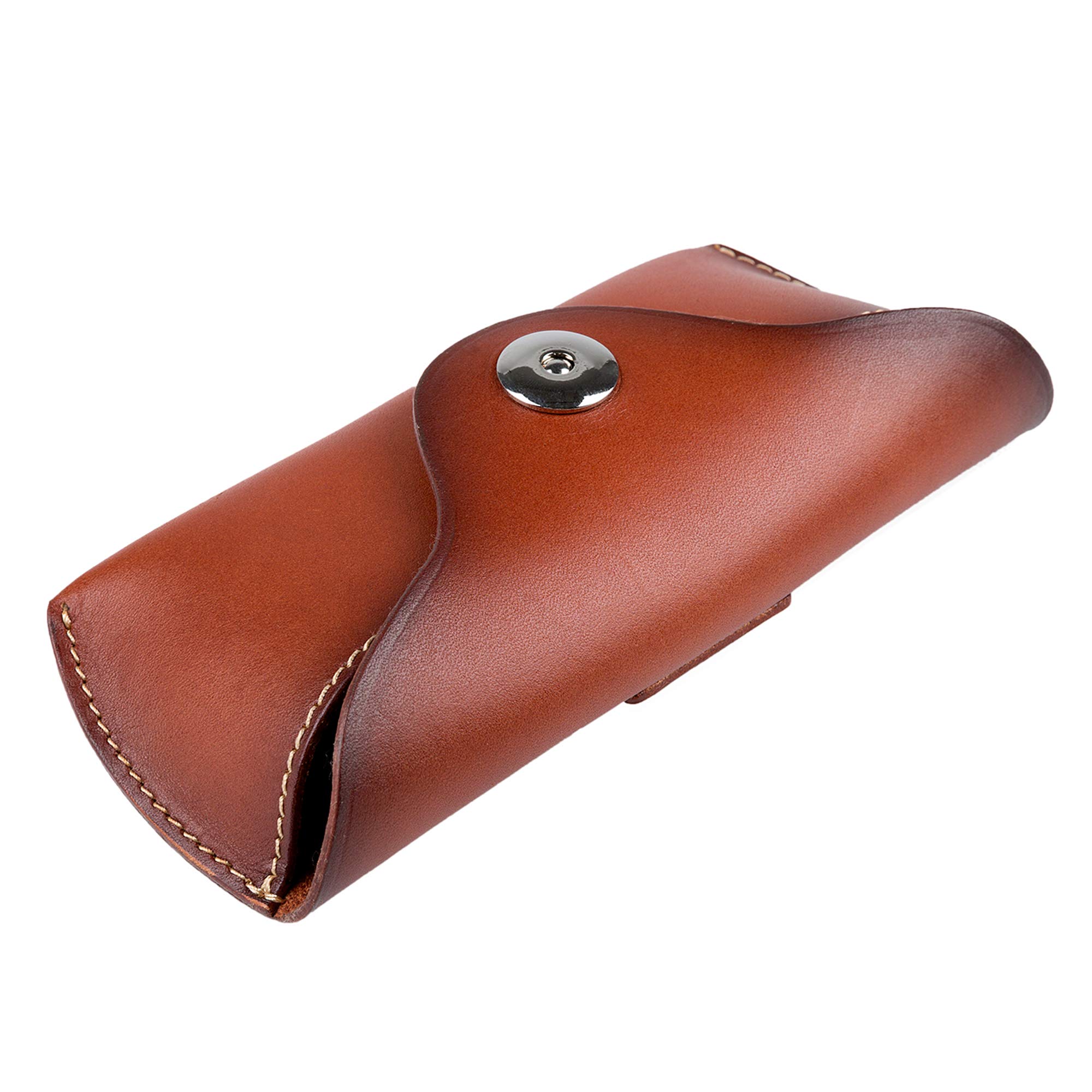 ZLYC Unisex handgefertigtes hartes Leder Kollektion Brillenetui Sonnenbrillenetui