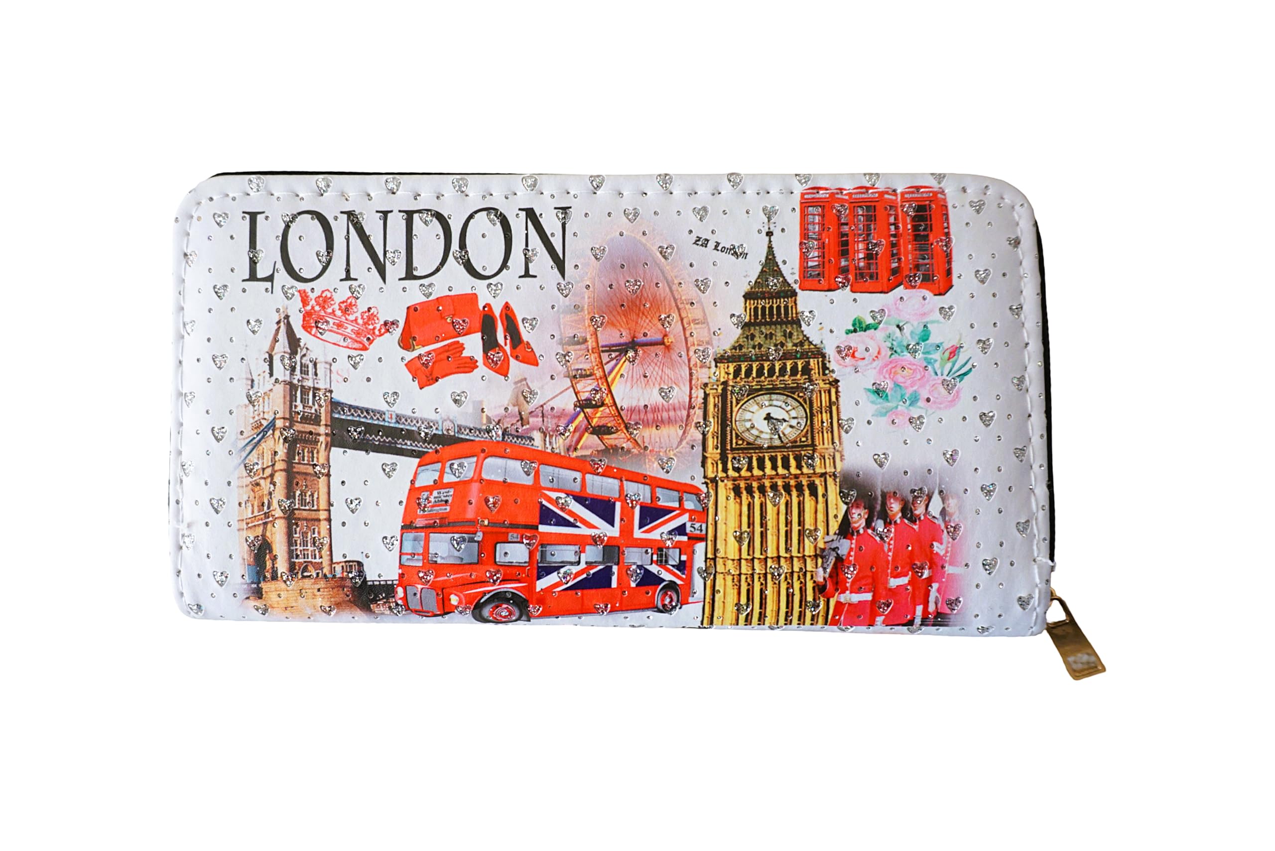 Monedero con diseño de la bandera británica de Londres Icons con cierre de cremallera