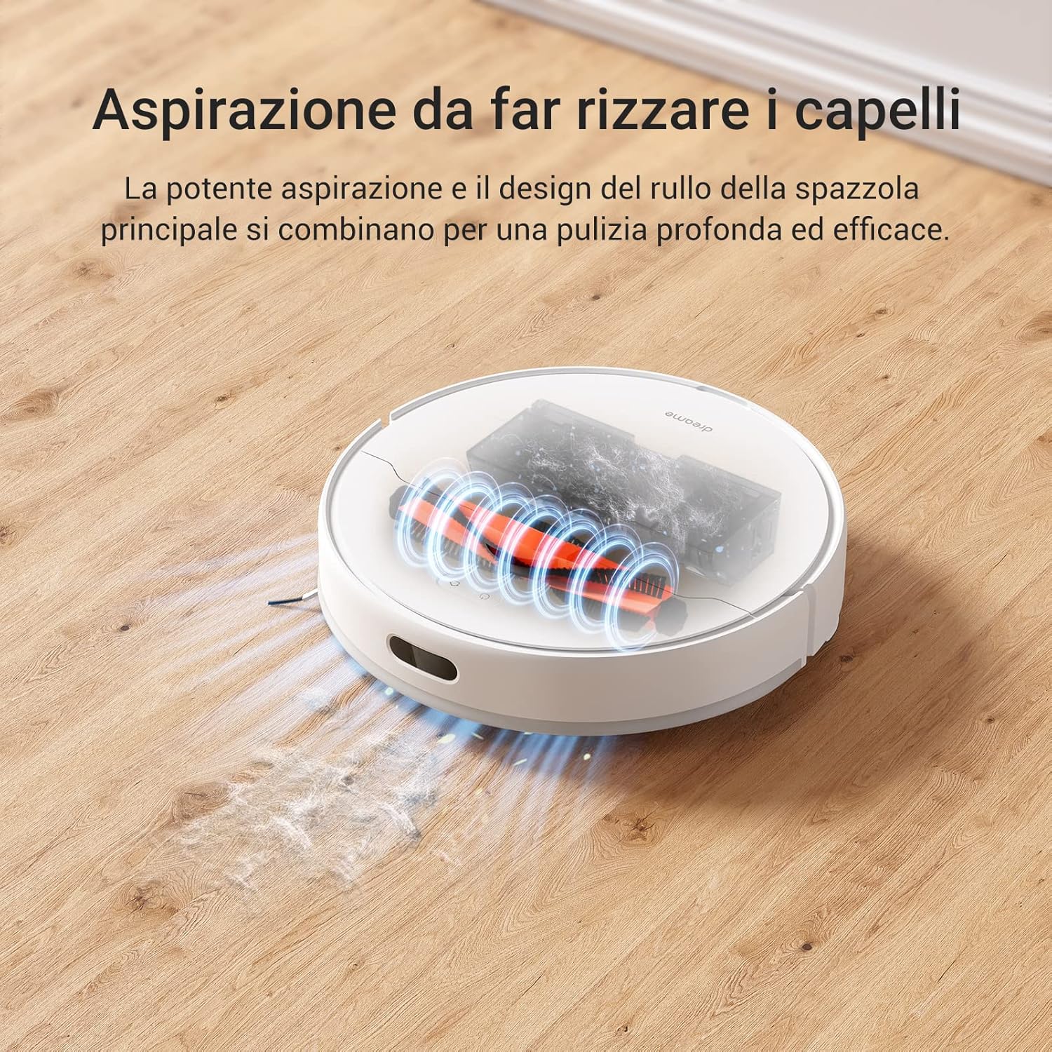 Dreame D10 Plus Robot Aspirapolvere Lavapavimenti con Svuotamento Automatico Polvere, Navigazione LiDAR Rilevamento ostacoli, Aspirazione 4000Pa Tappeti Peli Animali, Autonomia 170min, WiFi/APP/Alexa