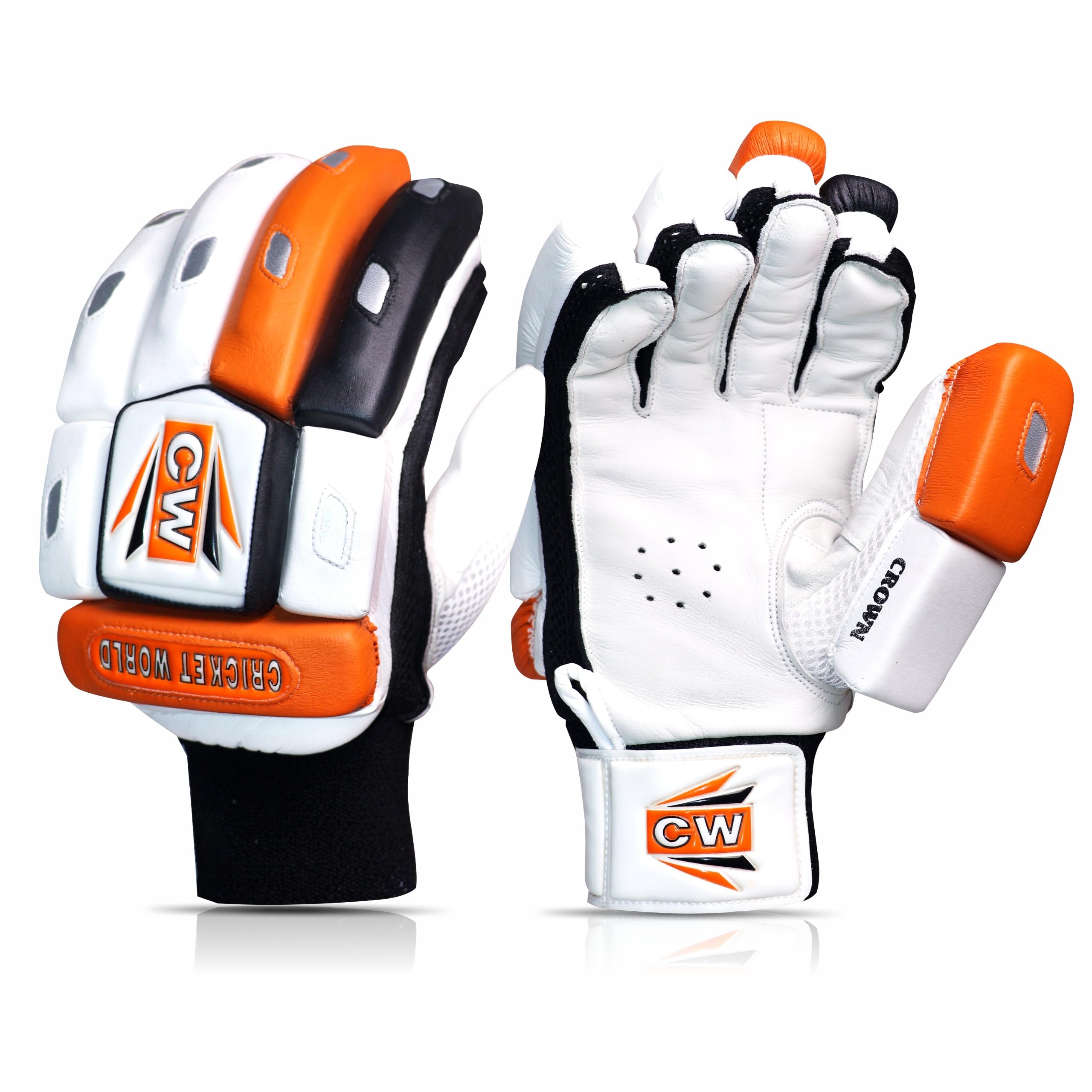 CW CROWN Gants de cricket pour batteur de cricket - Pour homme - Taille homme - Pour droitier - Gauche - Adulte