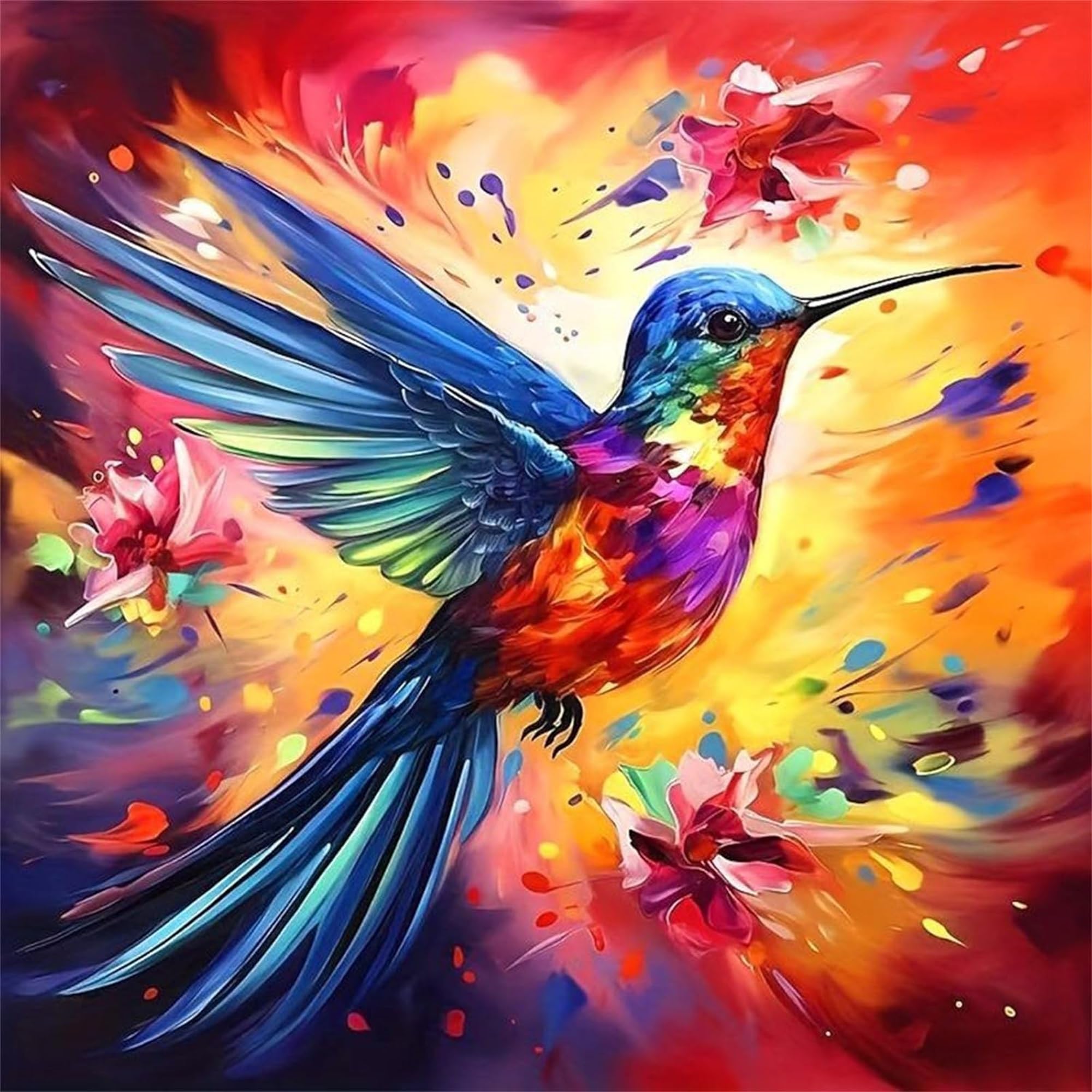 ZHOSOHO DIY Paint by Number for Adults,Painting by Number Kits on Canvas,Color by Numbers for Adult Beginner,Gifts Decor for Home Wall Room (Bird)
